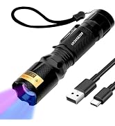 UV Flashlight Black Light- 365nm 395nm Ultraviolet Flashlights